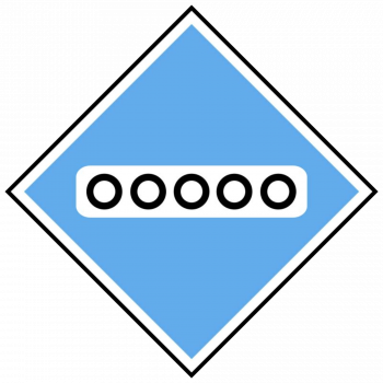 Знак "Опустить токоприемник"